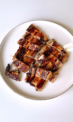 Grilled freshwater eel with soy sauce for summer health food