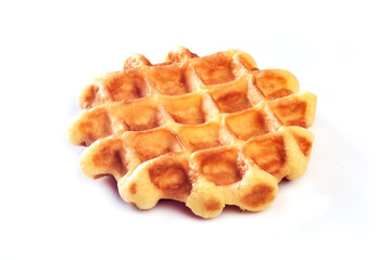 Waffle on a white background
