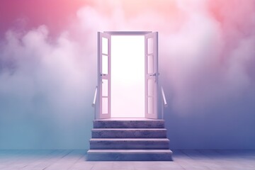 a door leading to the sky