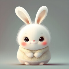 a cartoon bunny with long ears