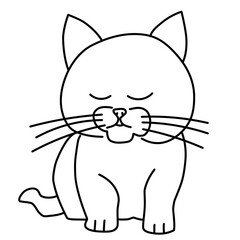 Line cat cute