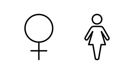 Female icon vector. toilet icon. restroom sign. gender