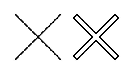 Close vector icon. Delete icon. remove, cancel, exit symbol.