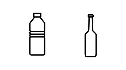 bottle icon vector. bottle icon in trendy flat design