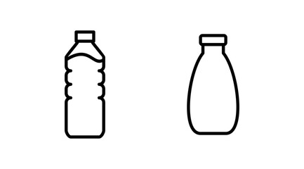 bottle icon vector. bottle icon in trendy flat design