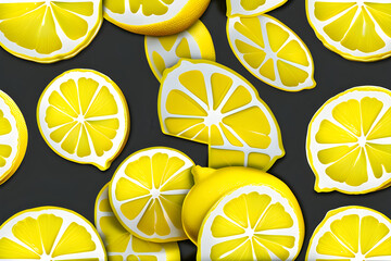 delicate detail lemon Generative AI