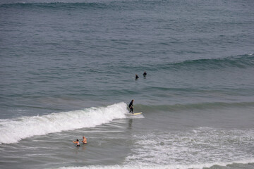 Surfing Rock Piles in Solana Beach Californa