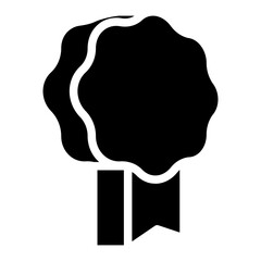 award ribbon glyph 