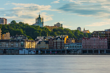 Kyiv Cityscape and St. Andrews Church