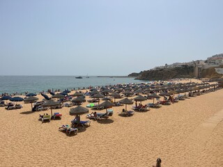 Historical town and beaches of Albufeira Portugal