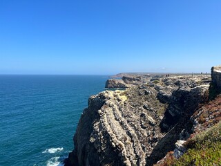 Fototapeta na wymiar Cabo St . Vincent Lighthouse Sagres Portugal