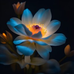 lotus flower in the dark