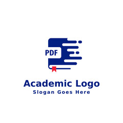 Fototapeta premium Free Vector Academic Logo Design 