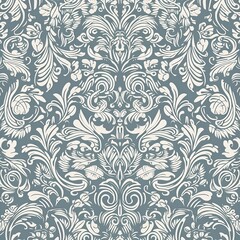 seamless floral pattern, generative AI 