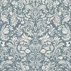 seamless floral pattern, generative AI 