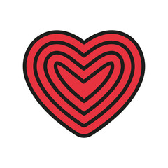 Heart icon. Love symbol