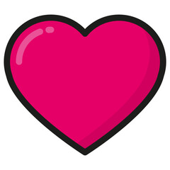 Heart icon. Love symbol