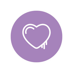 Heart icon. Love symbol