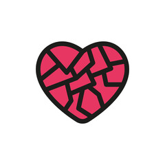 Heart icon. Love symbol