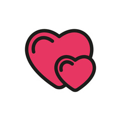 Heart icon. Love symbol