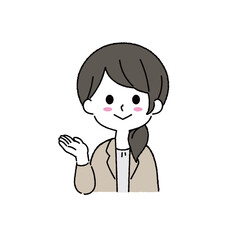 シンプルな女性のイラスト