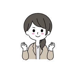シンプルな女性のイラスト