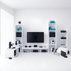 gaming computer speakers and studio room
