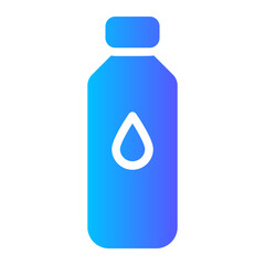 water bottle gradient icon