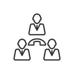 Call Conference Icon - Group Call Icon