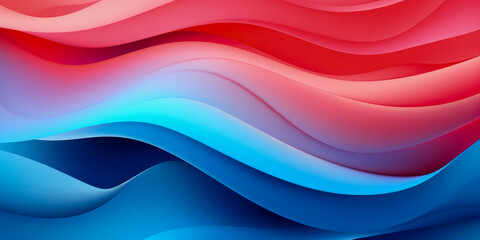 Fototapeta premium Abstract background with color and shape composition - Generative AI