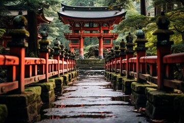 Breathtaking Shinto Shrine, Generative AI