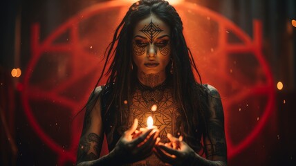 voodoo shaman in tattoo