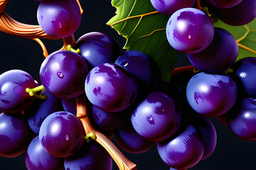 bunch of grapes Generative AI