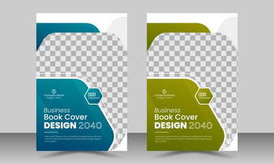 Modern Corporate promotional business brochure cover design template or annual report template