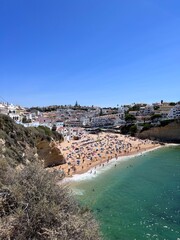 Fototapeta premium Beaches and historic town of Carvoeiro Portugal