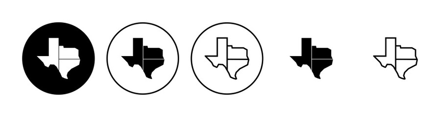 Texas icon set. texas sign symbol