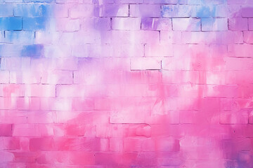 Pastel pink brick background wall texture.pink red brickwall with light paint backdrop wallpaper for woman concept