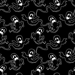 Halloween celebration seamless pattern