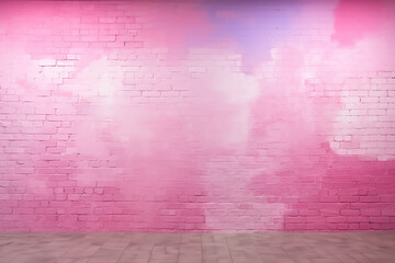 Pastel pink brick background wall texture.pink red brickwall with light paint backdrop wallpaper for woman concept