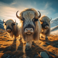 Yak, Wildlife Photography, Generative AI
