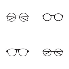 Glassess icon vector flat design