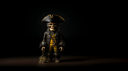 3d render of a toy pirate