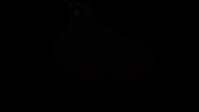 Gradient color countdown animation on black background.