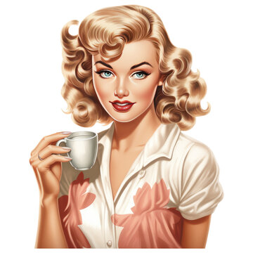 Vintage Pin Up Coffee Girl
Hi
I get the ideas from nature. For the graphics an AI helps me. The processing of the images is done by me with a graphics program.