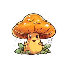  Kawaii Mushroom, cute, svg, sticker, nature, anime, toadstool