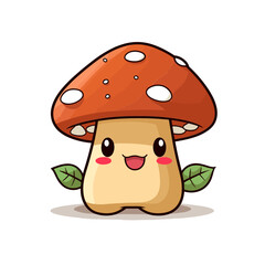  Kawaii Mushroom, cute, svg, sticker, nature, anime, toadstool
