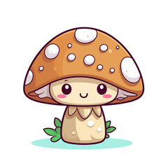  Kawaii Mushroom, cute, svg, sticker, nature, anime, toadstool