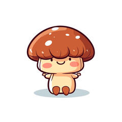  Kawaii Mushroom, cute, svg, sticker, nature, anime, toadstool