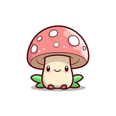  Kawaii Mushroom, cute, svg, sticker, nature, anime, toadstool