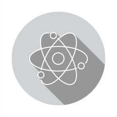 Atom line icon, outline vector sign, linear style pictogram. Symbol, logo illustration.